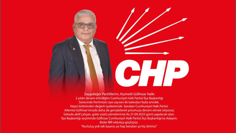 CHP İlçe Başkanlığına Hasan Salman Yeniden Talip