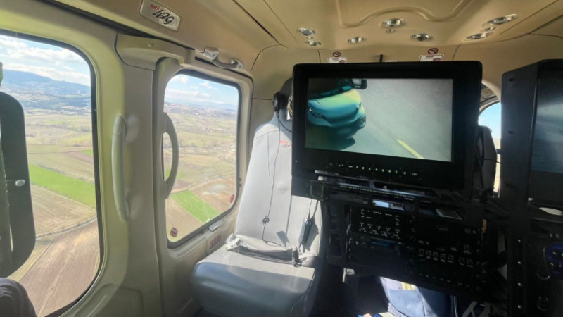 Trafikte Yeni Dönem: Denetimler Helikopterle Yapıldı