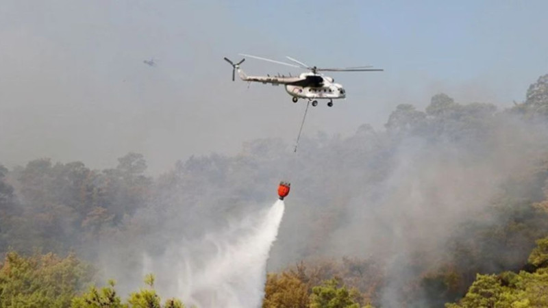 2 Helikopter ve 85 Personelle Müdahale Edildi