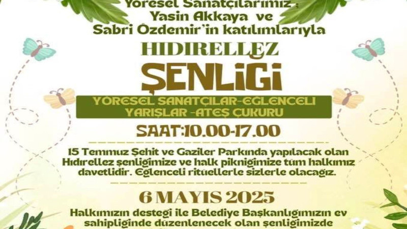 Hıdırellez coşkusu  6 Mayıs’ta  Altınyayla’da!