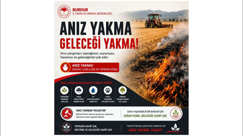 Gölhisar için Kritik Uyarı: Yangına Karşı Herkes Tedbirli Olmalı